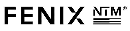 Stiligt - Fenix ntm logotyp på vit bakgrund med Samarbetspartners.